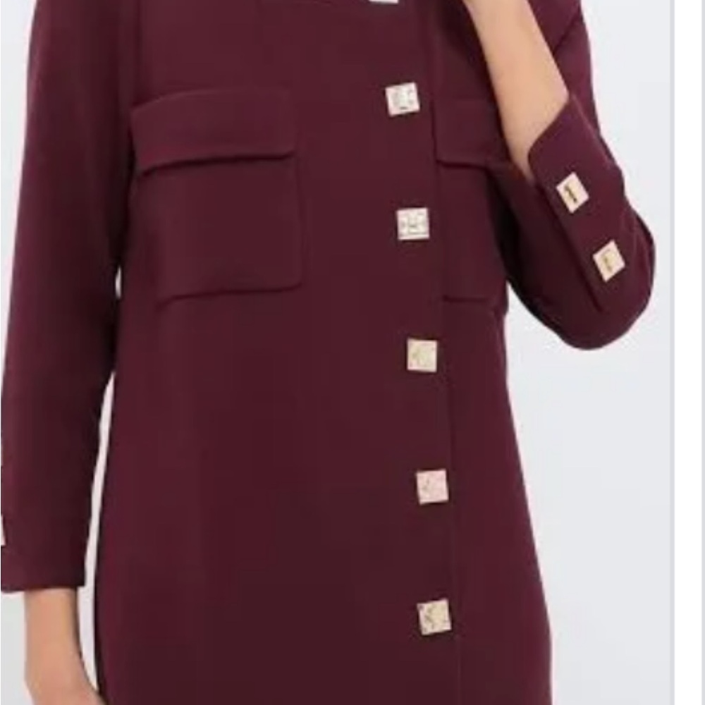 Tuckernuck Burgundy Long Sleeve Dress